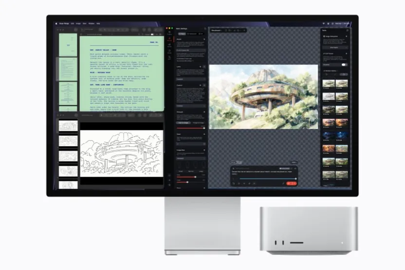Mac Studio mit Draw Things