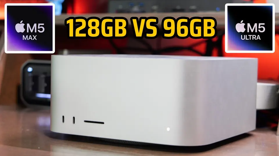 Video: Mac Studio M5 Max 128 GB gegen M5 Ultra 96 GB