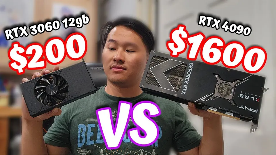 Vídeo: RTX 3060 12 GB frente a RTX 4090: ¿de verdad necesitas una 4090 para IA?