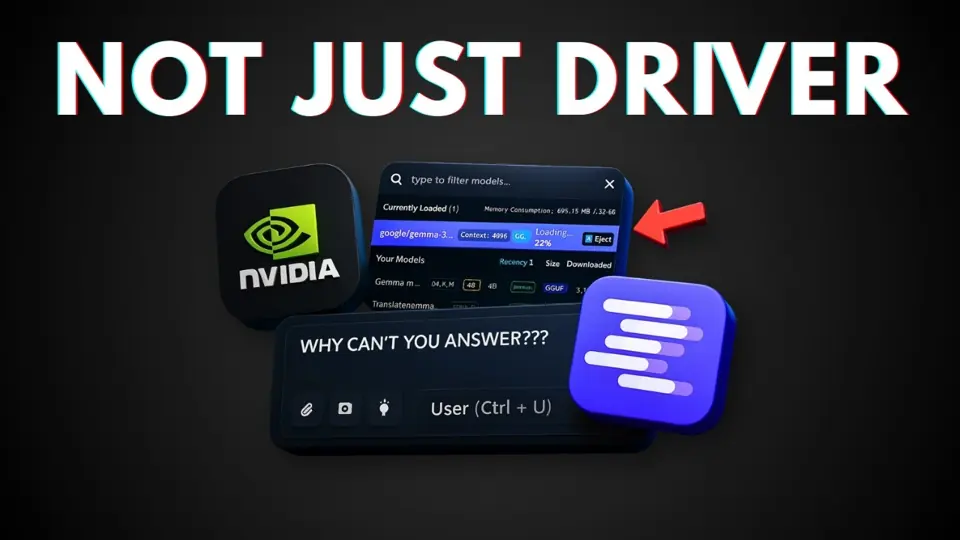 Video: LM Studio won't load models after a GPU upgrade: drivers and engines (filmed on an older version)