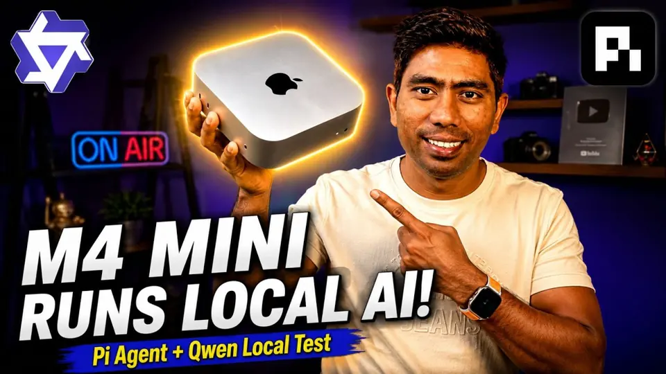 Video: Mac mini M4 with 16 GB: a 9B model in LM Studio and a local coding agent