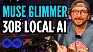 Video: Muse Glimmer 30B at full precision on four RTX 3090s with vLLM: how it reads images