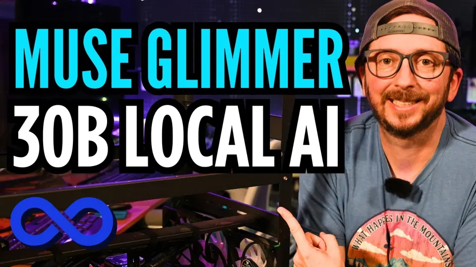 Video: Muse Glimmer 30B at full precision on four RTX 3090s with vLLM: how it reads images