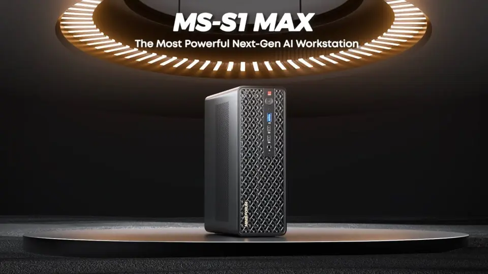 Vídeo: Estación de trabajo de IA Minisforum MS-S1 MAX con AMD Ryzen AI Max+ 395